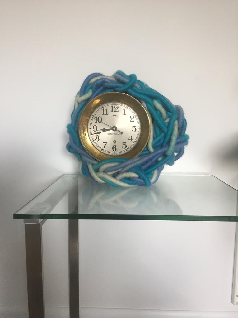 Mariner's Clock || 2018 || yarn and rope || by Nate DeWaele